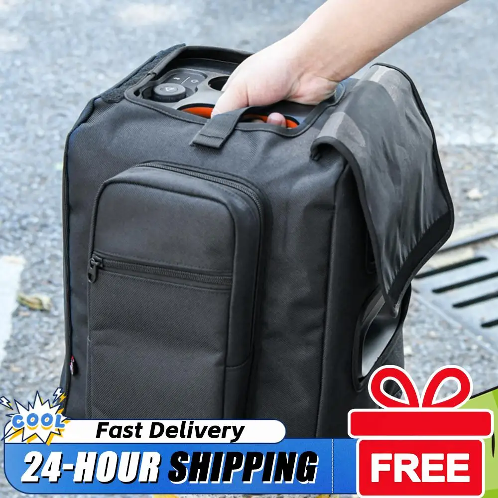 Replacement Speaker Slip Cover with Side Microphone Storage Bag Carrying Travel Case Dustproof for JBL Partybox Encore Essential