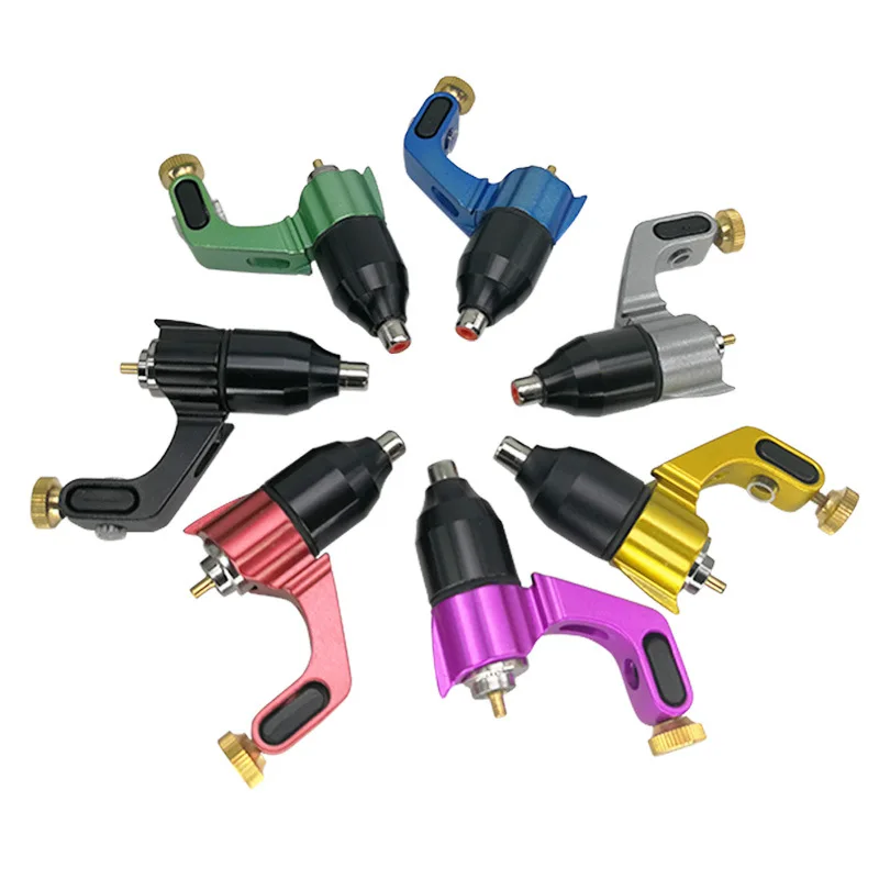 Professional Alloy Rotary Tattoo Machine 7Colors FK Bow Motor Tattoo Gun Kits Permanent Machine Body Tattoo Art Tools Supplies