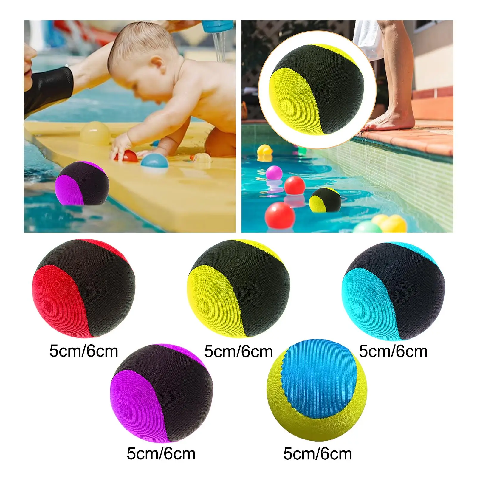 Water Bouncing Ball Stretchy Balls Beach Ball for Outdoor Party Living Room