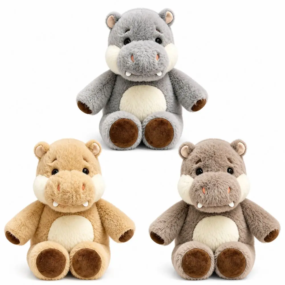 New Design Soft Hippo Animal Pillow Cute Emotional Support 17.7inch Pillow