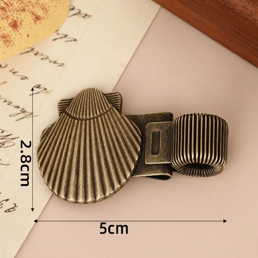 Metal Pen Loop Holder Multi-functional Anti-lost Metal Pen Holder Fixed Stationery Secure Grip Bookmark Stationery Supplies