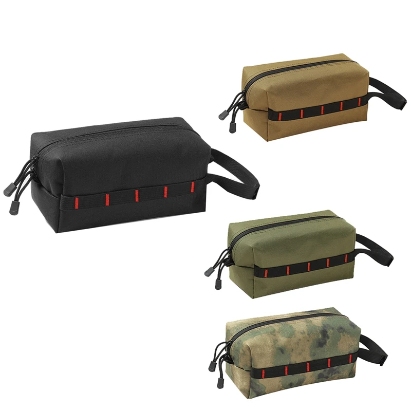 

Outdoor Camping Tissue Box Paper Dispenser Box Water Resistant Hanging Portable Tissue Bag For Backpacking Durable Black