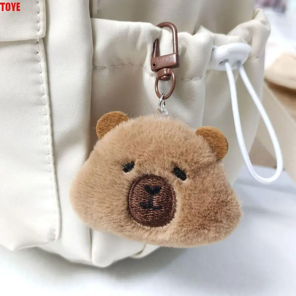 PP Cotton Capybara Plush Keychain Collection Soft Capibala Plush Doll Comfortable Fluffy Kapibala Backpack Pendant