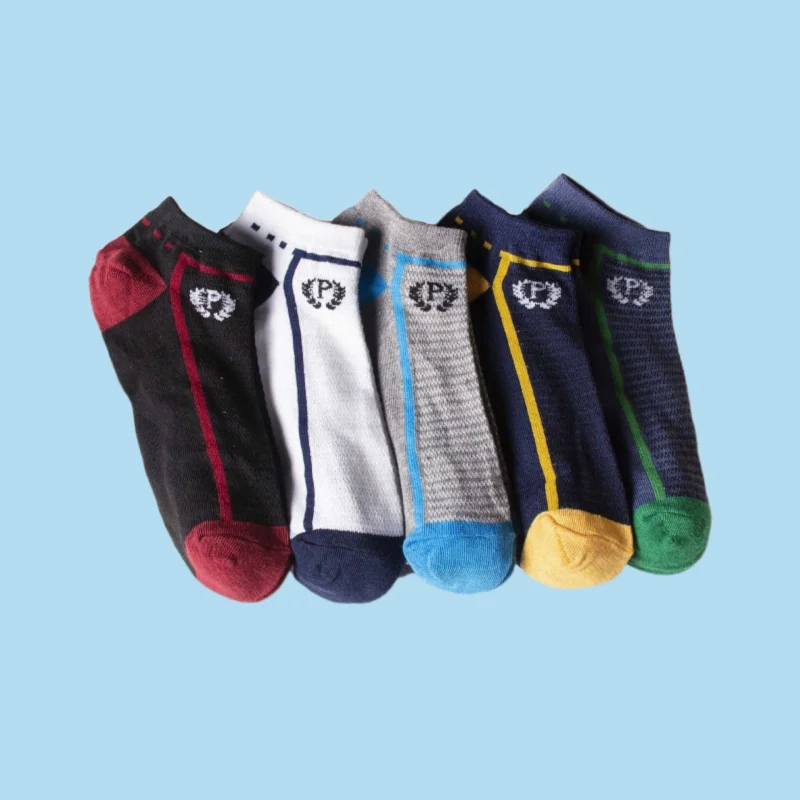 Calcetines deportivos informales para hombre, medias tobilleras cómodas, transpirables, absorbentes del sudor, de alta calidad, 5/10 pares