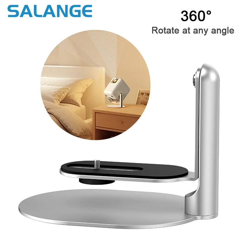 Salange Aluminum Projector Desktop Stand with 360°Rotating Adjustable For Video Display Holder for XGIMI H2 /H3 /Halo