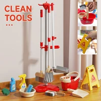 Kids Cleaning Toy Set for Toddlers Mini Broom Dustpan Mop Pretend Play Housekeeping Supplies Kits Montessori Toys Girl Boy Gifts 3