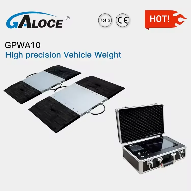 GPWA10 Portable Truck Axle Scale Weighbridge Pad wireless and wired Digital Portable Vehicle Wheel Load Weigher truck scale