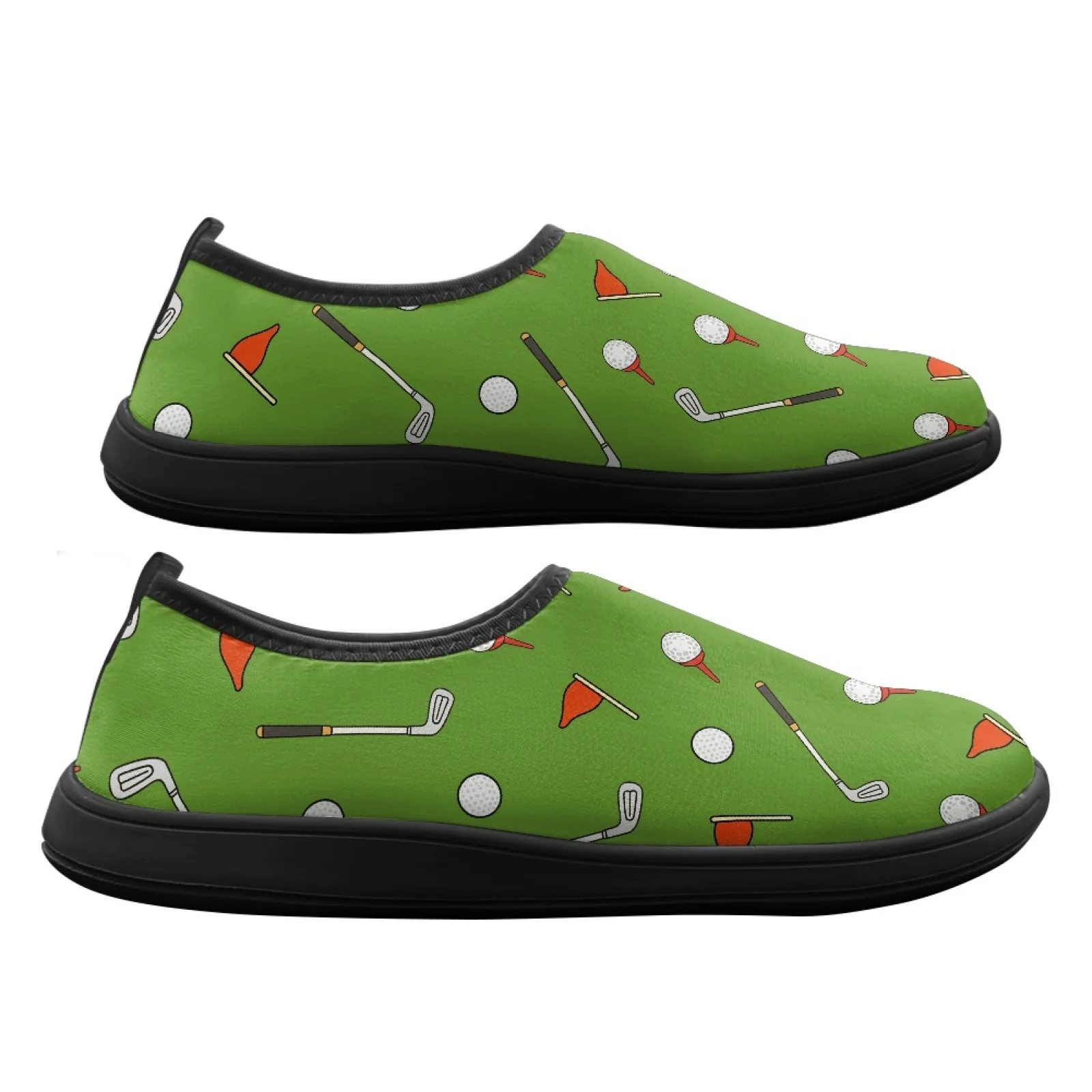 PENSTROLL Golf Ball Green Comfortable Walking Shoes for Men Sneakers for Middle Age Wide Toe Box Casual Shoes
