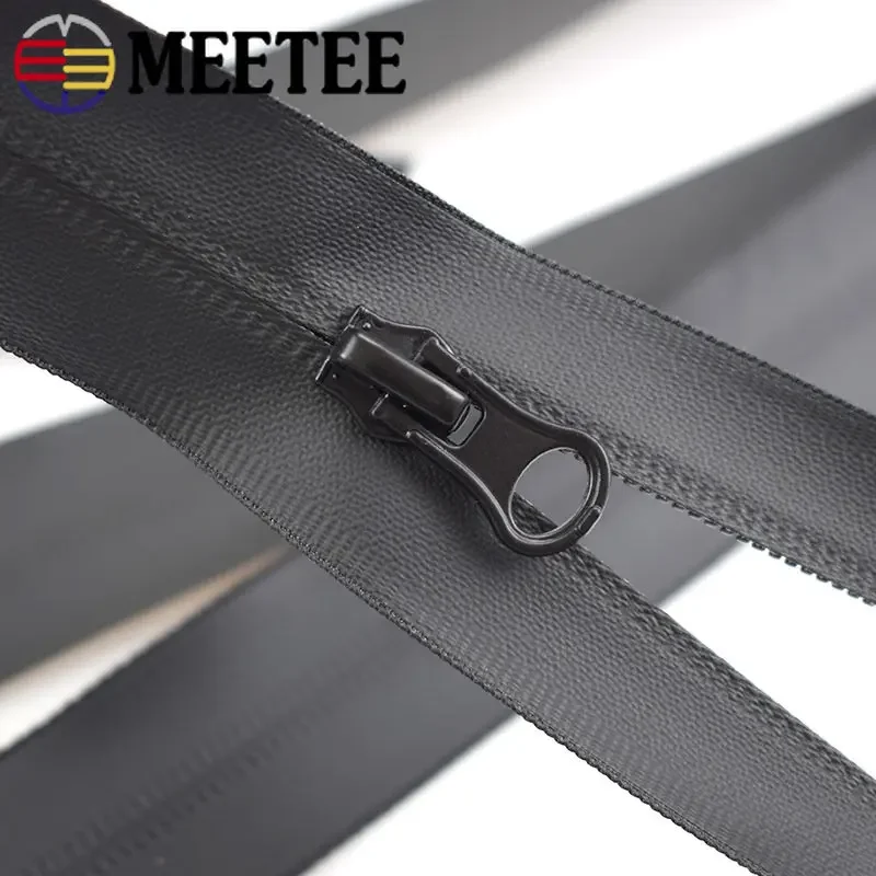 1/2/3/4Pcs 5# 40-100cm Waterproof Zippers for Sewing Sports Suit Invisible Zipper Open-End Zip Jacket Bag Repair DIY Accessories