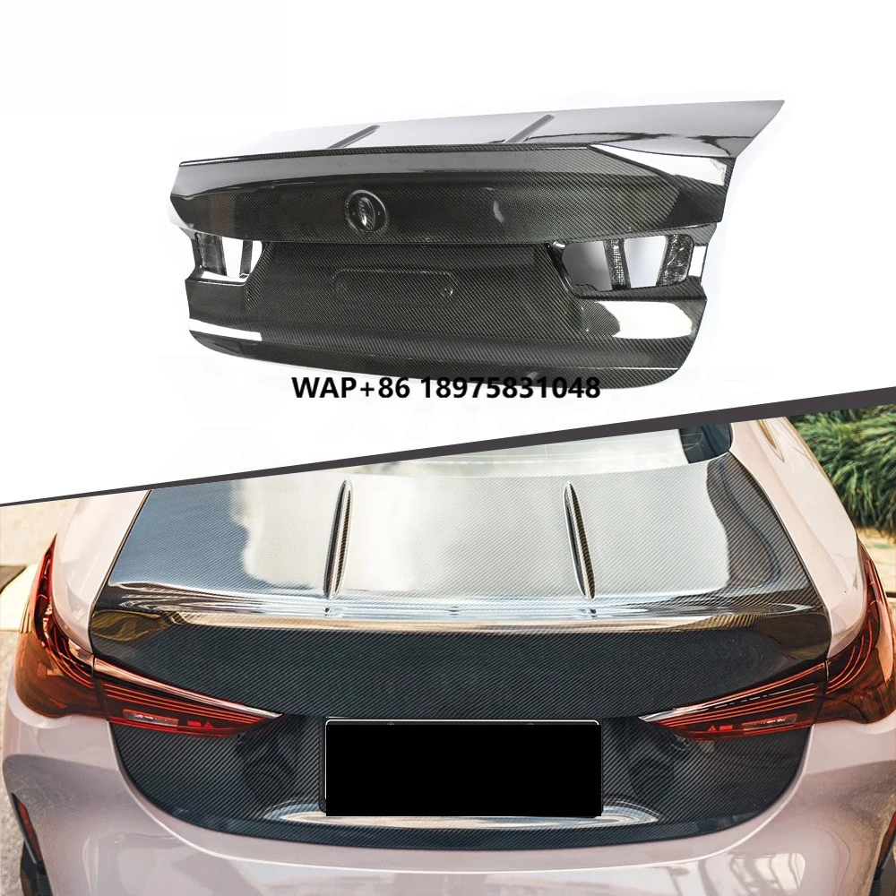 XTREME Dry Carbon Fiber Rear Trunk Lid CSL Style Boot Lid for M3 M4 G80 G81 G82 G83 Rear Decklid With Integrated Ducktail