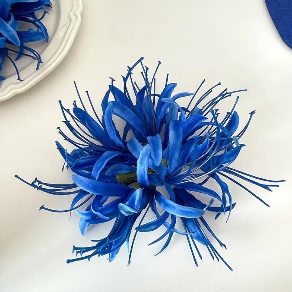 

Lycorisradiata Flower Hair Clip Cloth Bohemian Style Simulation Flower Hairpins Wedding Headdress Ponytail Clip Hanfu Hair Stick