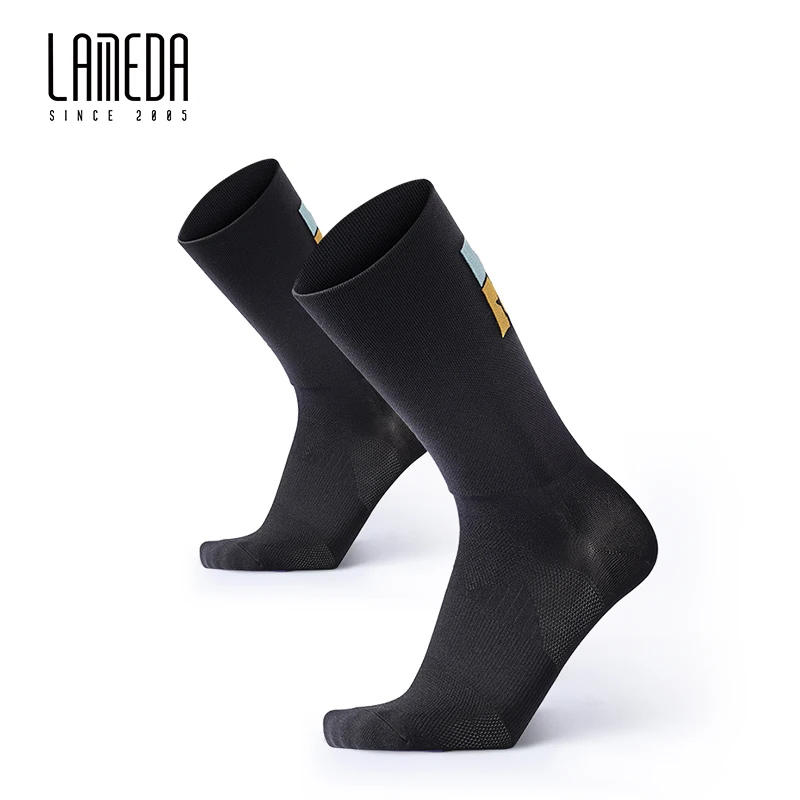 

LAMEDA мужские и женские велосипедные носки, высокоэластичные, впитывающие влагу, быстросохнущие, дышащие, для занятий спортом на открытом воздухе, для бега, кемпинга