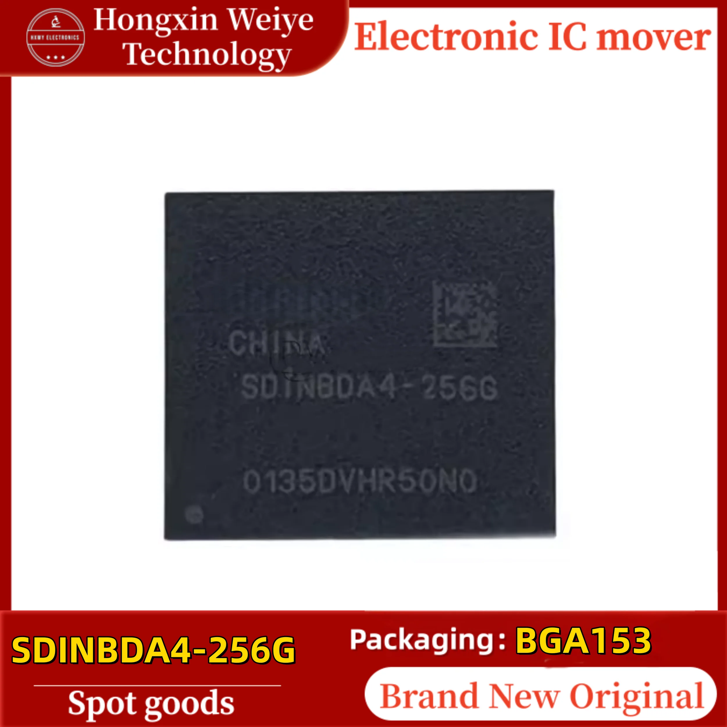 （1/10 ）PCS SDINBDA4-256G SDINBDA4 BGA153 256GB eMMC 5.1 Memory IC Chip Brand New In Stock
