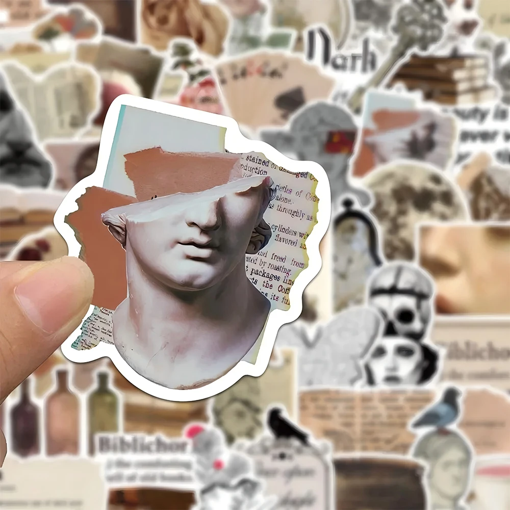 

10/30/50pcs Vintage Cartoon Dark Aesthetic Graffiti Stickers Retro Art Decoration Decal DIY Stationery Helmet Phone Cool Sticker