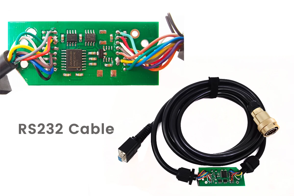 Kabel OBDII MB Star C3 RS232 ke RS485 untuk C3 Diagnosis Multiplexer OBD2 16PIN 38 PIN kabel Untuk Benz MB Star C4 C5 Tes koneksi