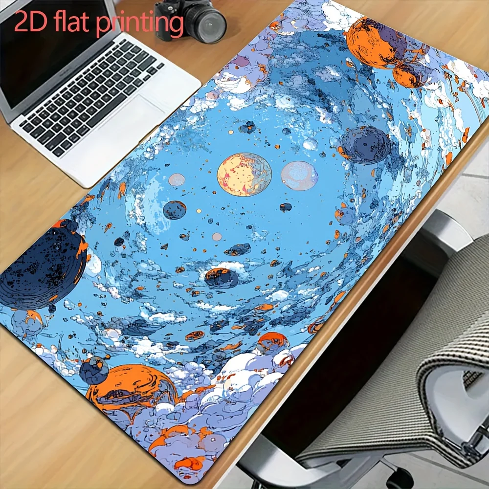 Space Planet Gaming Mouse Pad XXL Large Desk Mat Non-slip Rubber Keyboard Pad for PC Gamer