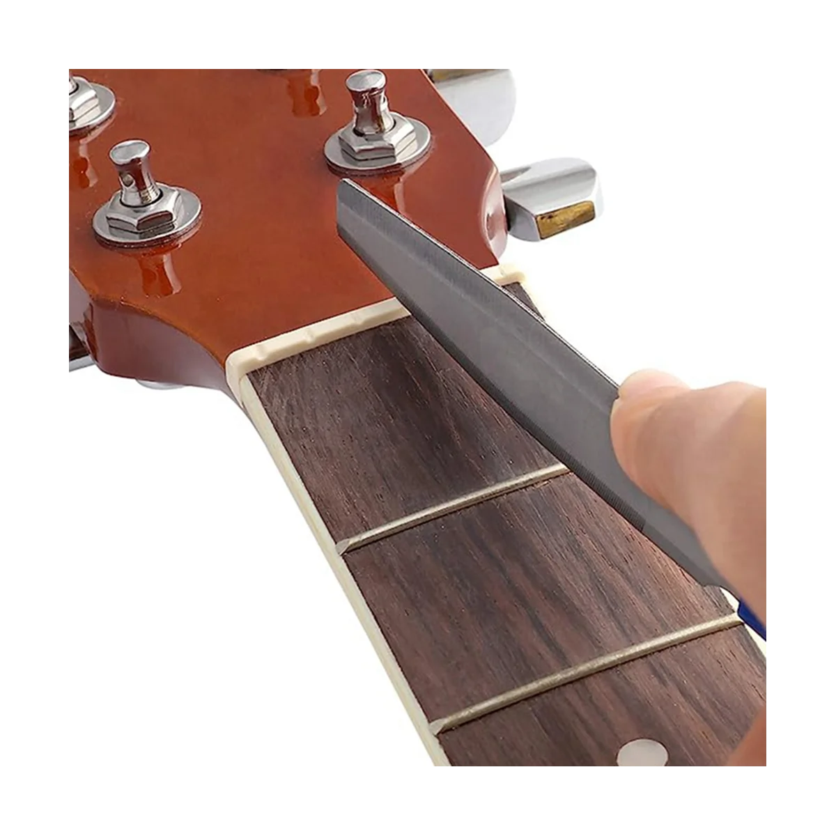 3 Pieces Conical Guitar Nut File Nut Slot File Set Double Edge Wire File Wooden Guitar Bass Wire Tool