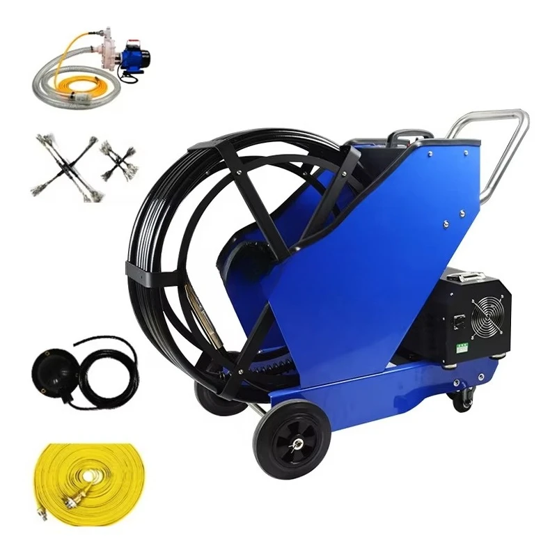 آلة تنظيف مجاري الهواء الصناعية / آلة تنظيف شحوم مجاري الهواء / آلة تنظيف المطبخ لمجاري الهواء الروبوتية #2