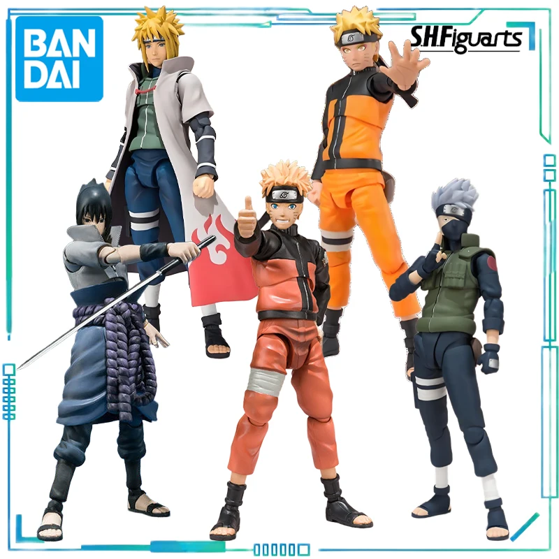 

BANDAI Genuine S. H. Figuarts Series Naruto Series Uzumaki Naruto，Wave Wind Water Gate，Kakashi，Uchiha Sasuke Movable Model