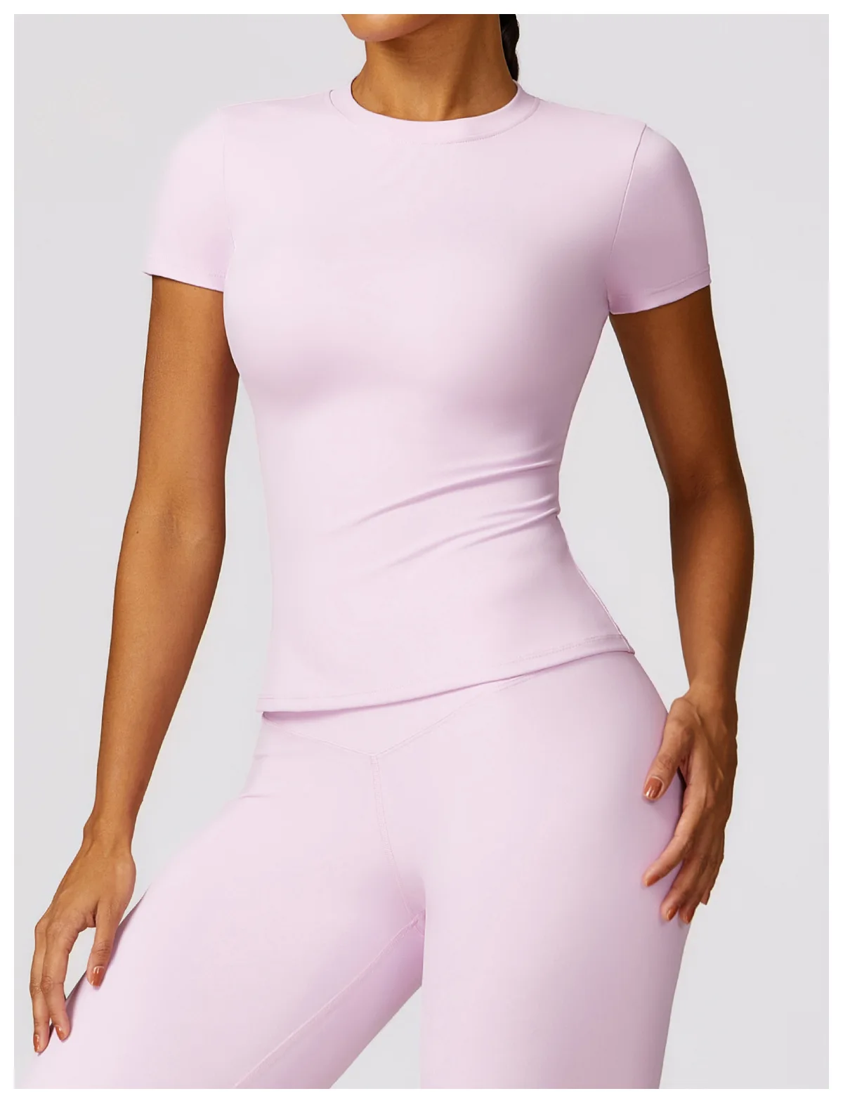Summer Women Clothes Yoga Top Sport T Shirt Fitness Clothes Short Sleeve Yoga Shirt Gym Top Workout Running Active Wear SportTop