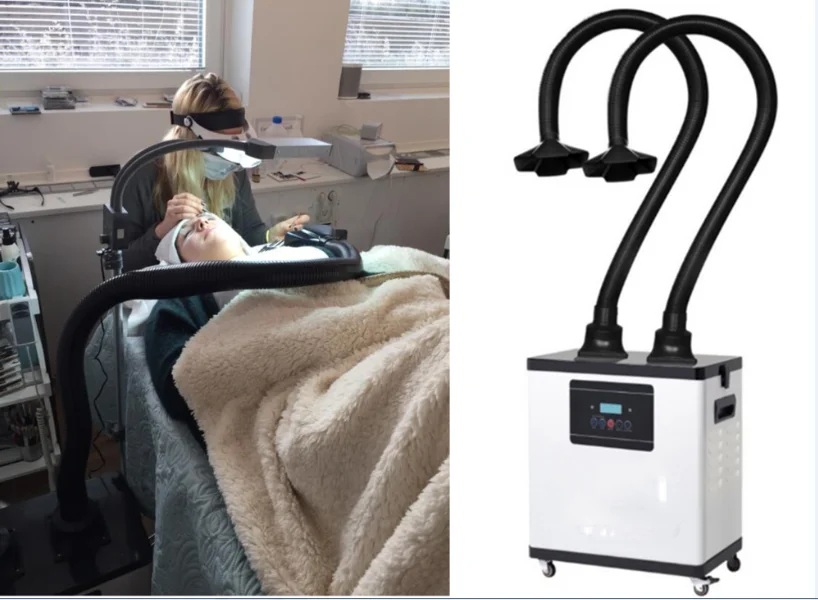 Strong suction quiet salon smoke extractor moxibustion