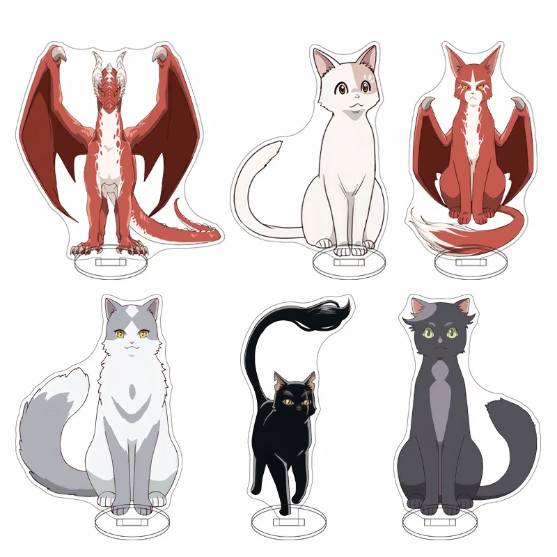 

The Cat and the Dragon Anime Stand Model Plate Decoration Desk Figure Display Fans Couple Gift Cartoon New Product Neko to Ryū