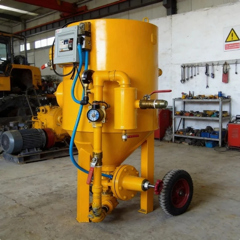Portable Pressure Sand Blasting Machine Abrasive Blasting Pot Sandblast Pot Rust Removal Surface Cleaning Equipment