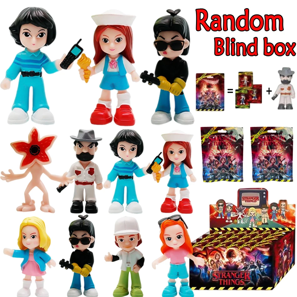 

24 шт., слепая коробка Strangers Things, натуральная серия магазинов мороженого, загадочная коробка, настольное украшение в стиле каваи, подарок на день рождения для детей, игрушки