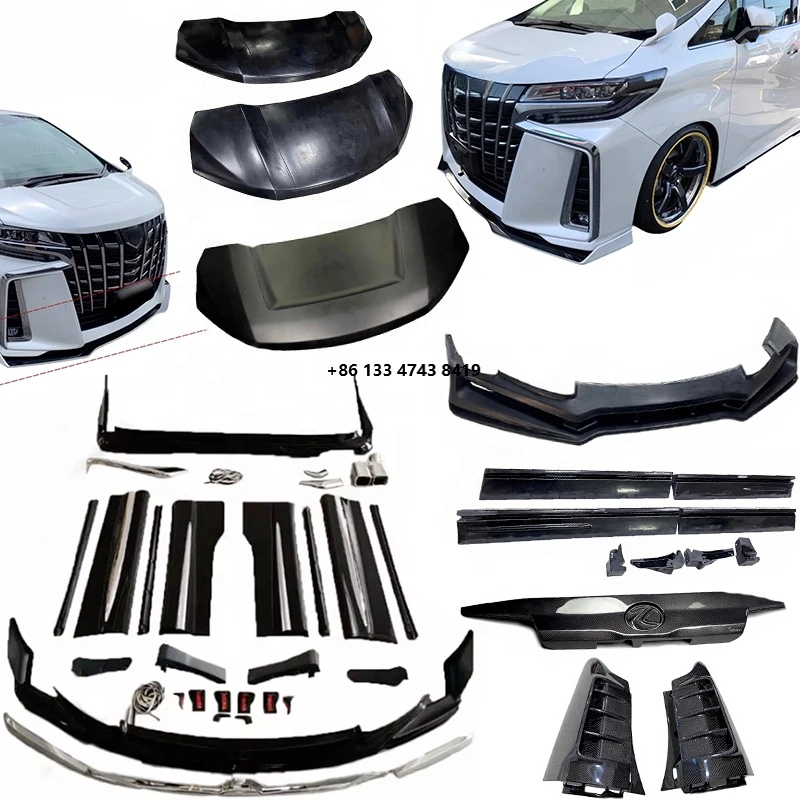 

upgraded body kit, front and rear, left and right bumpers, fog light shade, side skirt, SC style body kit,