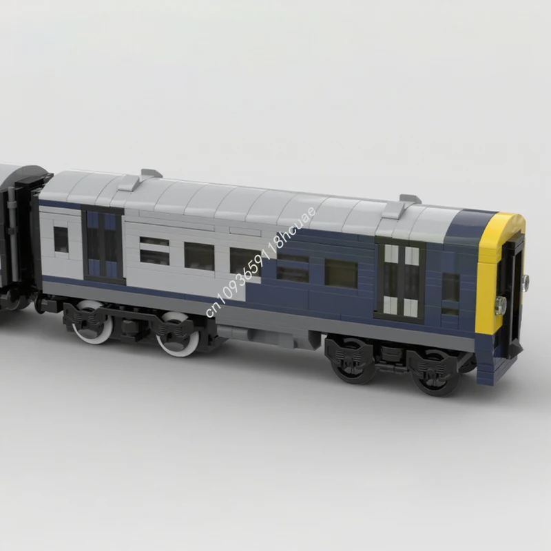 963 Uds. MOC Clase 158 tren DMU de dos carruajes bloques de construcción aprendizaje de vapor capacidad práctica juguete para regalo de Navidad lógico