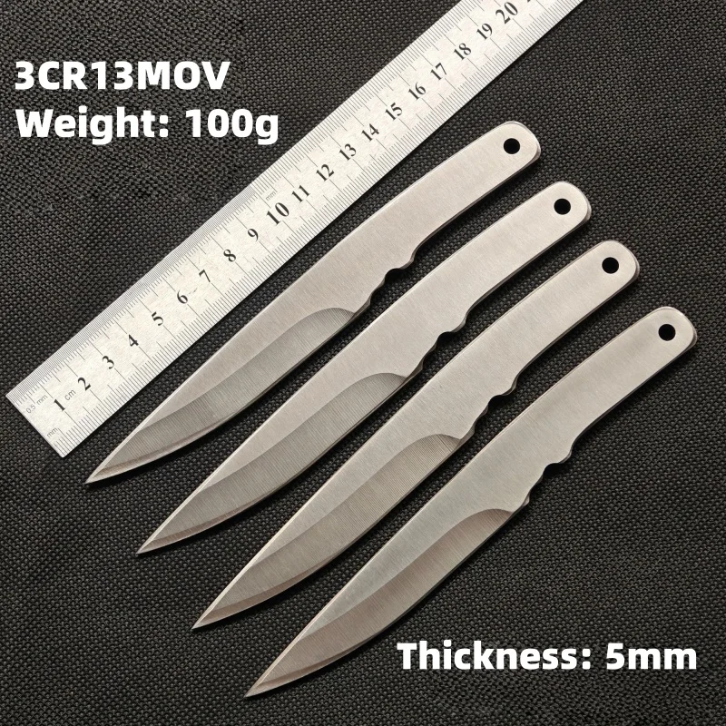 Non-Sharpened Pocket Knife Outdoor Fixed Blade Knife Stainless Steel for Sport Cosplay Camping EDC Tool