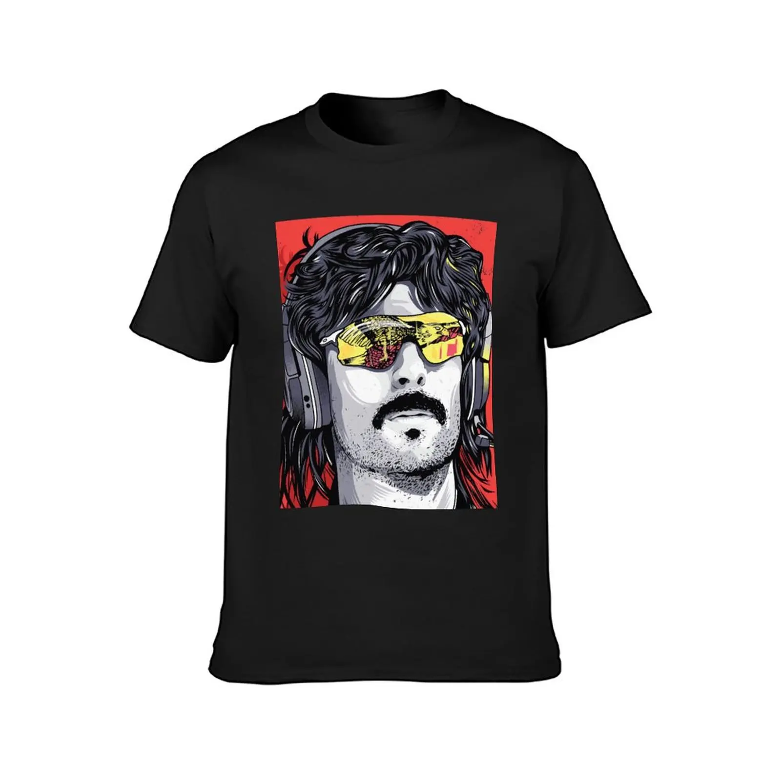 Dr disrespect Portrait T-Shirt hippie clothes animal prinfor boys plain mens t shirts casual stylish