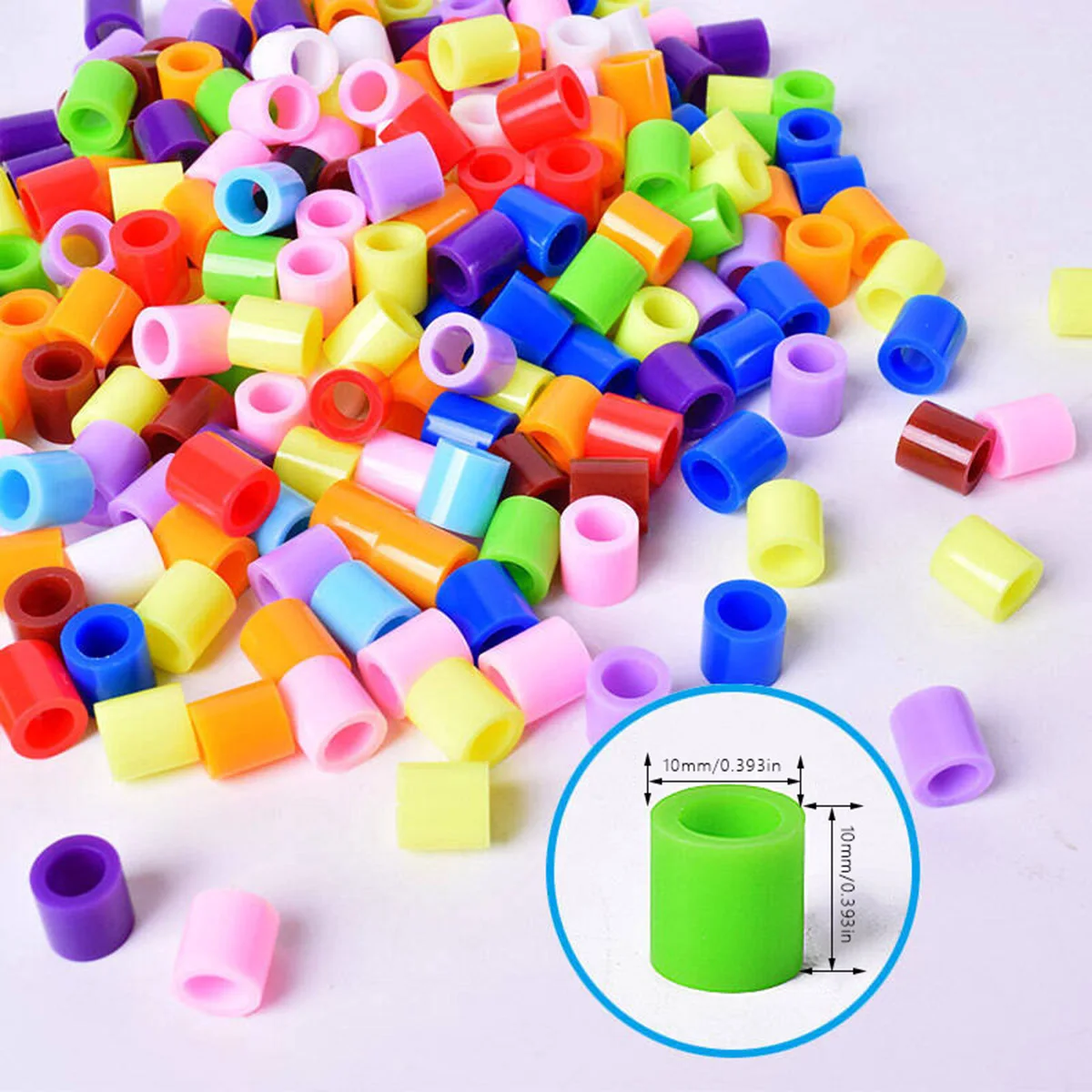 10mm 100pcs Hama Beads for Kids Iron Fuse Beads DIY Puzzles Pixel Art Gift Children Toy