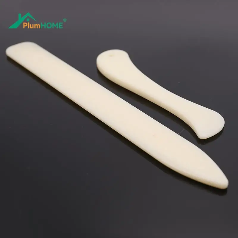 

2pcs Folder Paper Creaser Tool Plastic Bone Scoring Folding Creasing Scrapbooking DIY Handmade Bookbinding Cards Tool