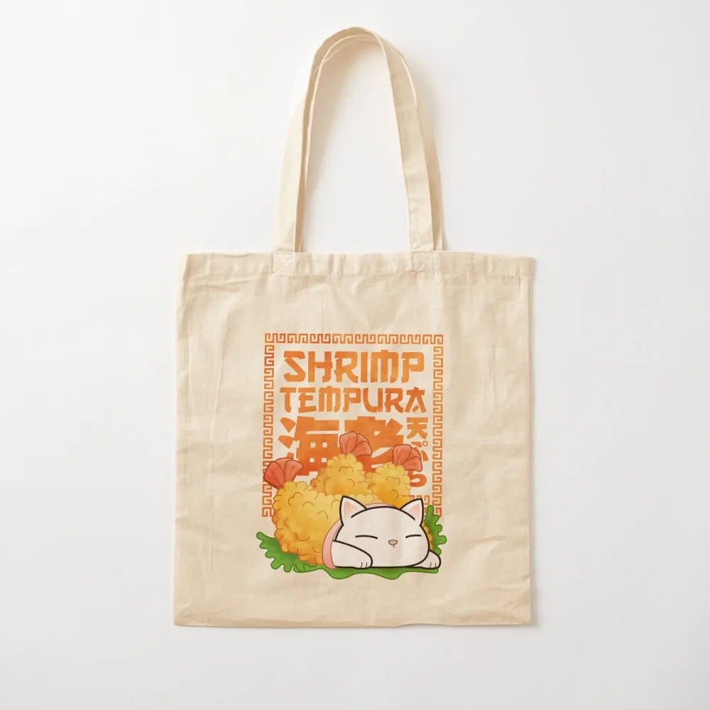 

Chubby Cat Shrimp Tempura Cat Tote Bag sac pour femme shopper bag women canvas Canvas Tote Bag