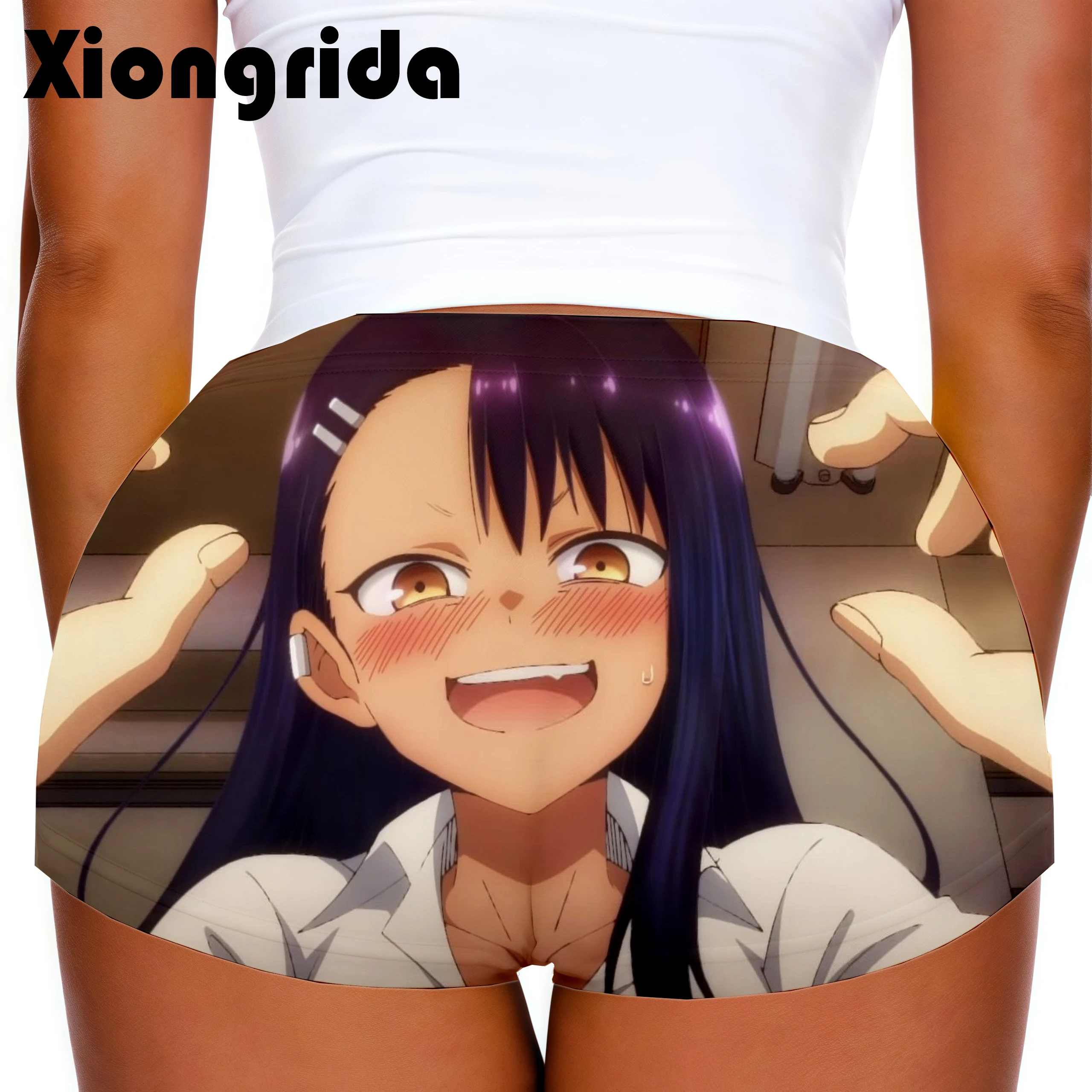 Hentai Pantaloncini sexy con stampa anime Donna Vita bassa Nagatoro Hayase Pantaloni caldi Pantaloncini per costumi cosplay donna