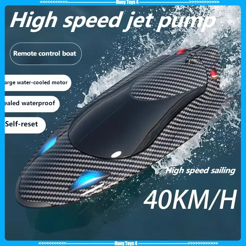 New Feiyu Fy011 2.4g High Speed Ship Turbo Jet High Speed Boat Full Scale Rc Fast Boat Model Adult Toy Gift