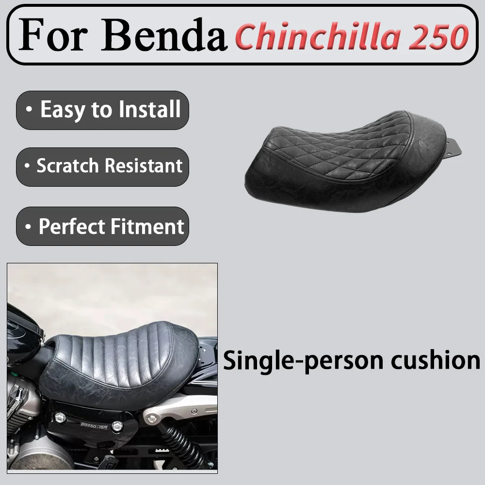 For Benda Chinchilla 250 Single-Seat Mushroom-Shaped Diamond Cushion Lightwei Tight Stitching Fraying Resistant