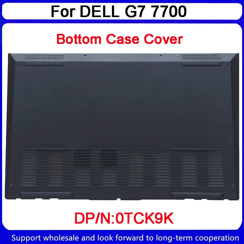 Dell,dell g7 7700,0tck9k tck9kラップトップ用の新しいボトムケースカバー