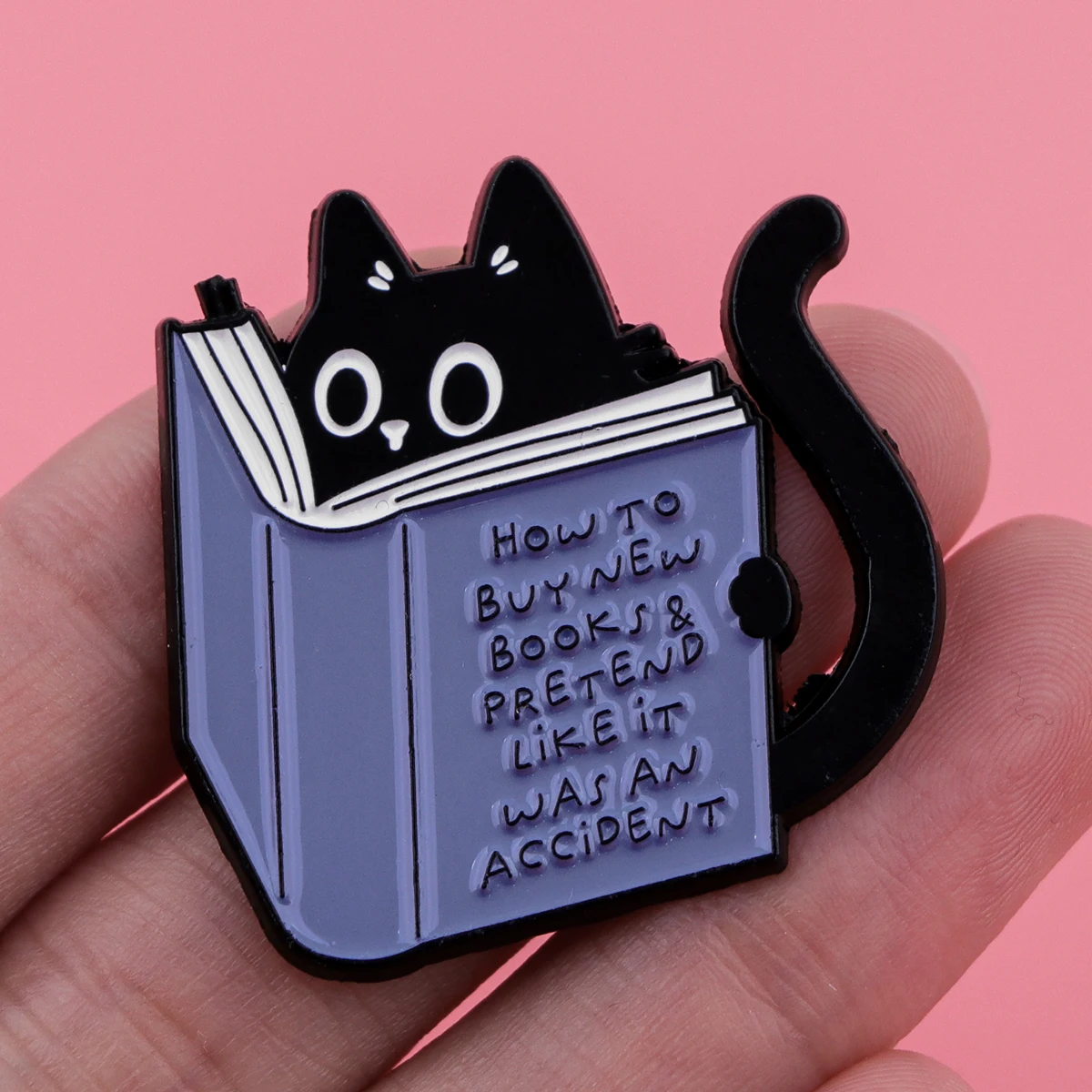 Cute Black Cat Enamel Pin Funny Bear Brooches for Women Men Lapel Pins Cartoon Badges Clothes Accessories Animal Jewelry Gifts