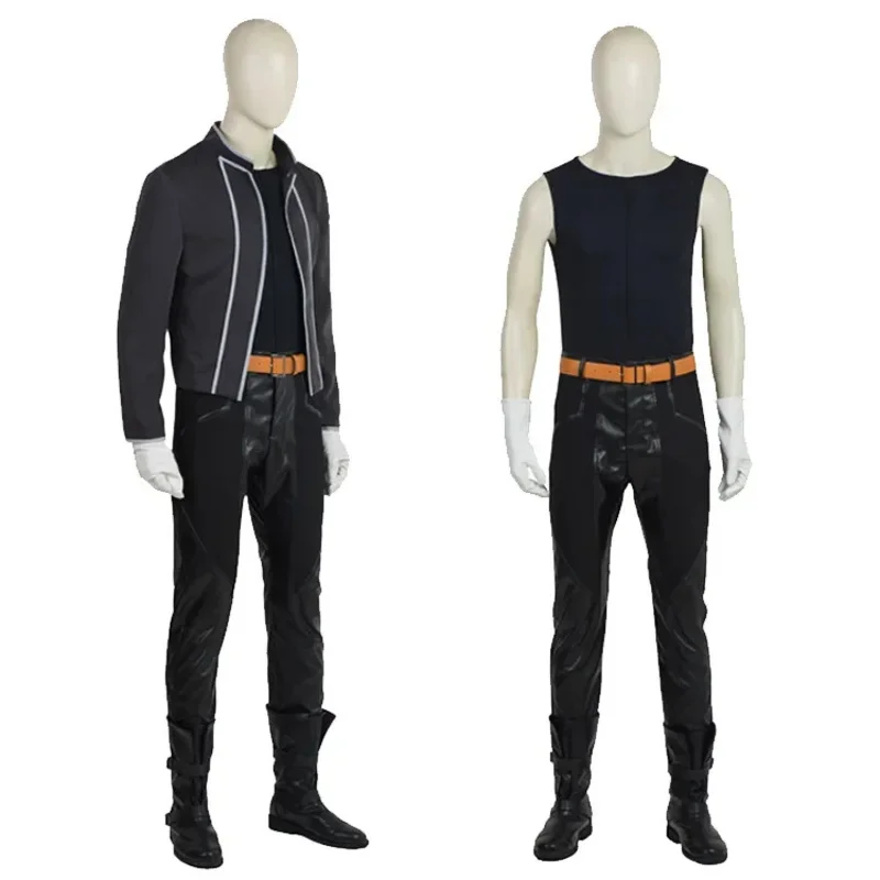 Halloween Performance Party Steel Alchemist Edward Elric Cosplay in The Same Costume Set
