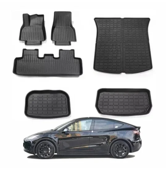 TPE car foot pad environmentally friendly and waterproof trunk pad Suitable floor mat for car for Tesla