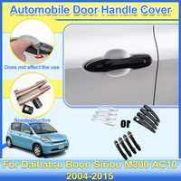 Car Door Handle Covers For Daihatsu Boon Accessories Toyota Passo Sirion M300 AC10 2004-2015 Exterior Door Handle Sticker Cover