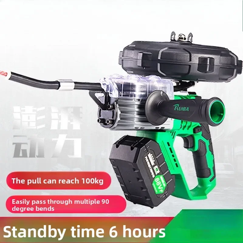 2026 Threading Machine Lithium Battery Threading Device Automatic Electrician Universal Steel Wire Piercer Electric Wire Drawing