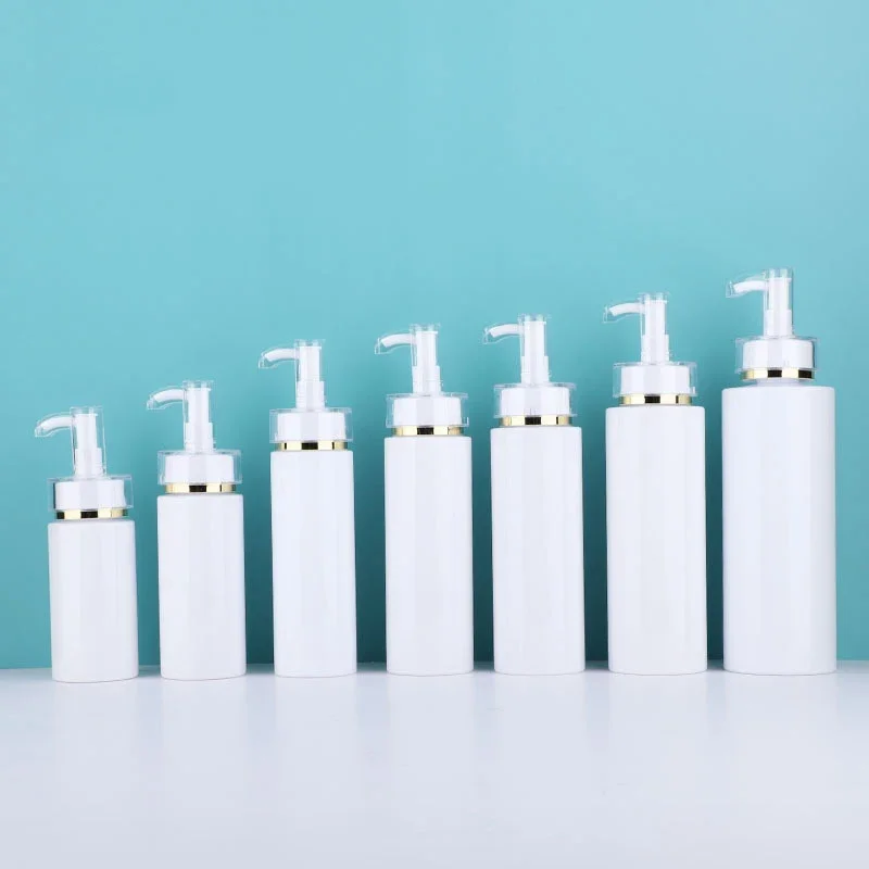 PET Lotion Pump Bottle 10Pcs Empty Shampoo Sub-bottling Acrylic Pump Head Shower Gel Cosmetic Container Travel Accessories