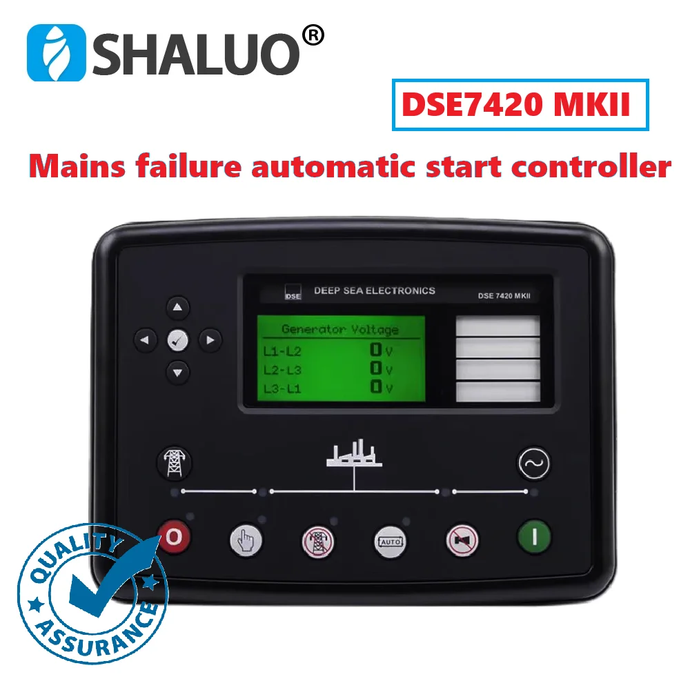 

Original Deep Sea DSE7420 MKII Generator AMF Controller Automatic Utility Fault Control Module Genset Control Panel DSE7420 MK2