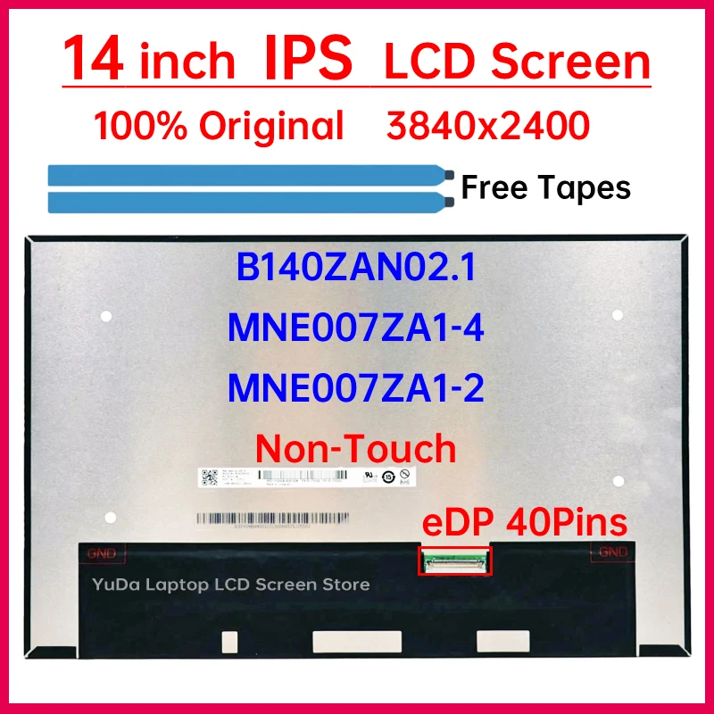 Imagem -01 - Laptop Lcd para Lenovo Thinkpad Painel Matrix B140zan02.1 Mne007za14 Mne007za12 x1 Carbon 9th 10th Gen 14 Polegadas laptop lcd para lenovo thinkpad painel matrix b140zan021 mne007za14 mne007za12 x1 carbon 9th 10th gen 14 polegadas 01
