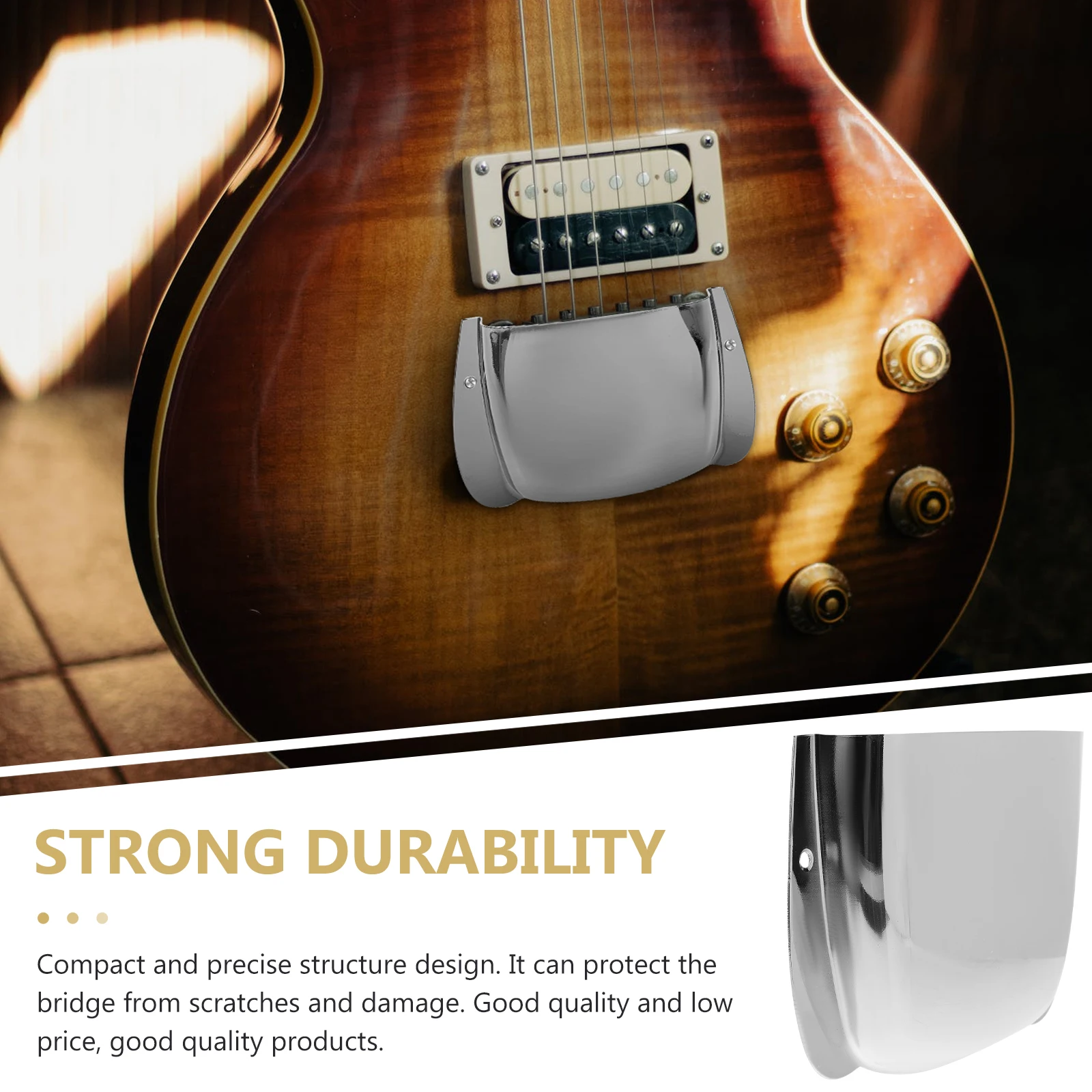 

Bass Ponticello Plate Zinc Alloy Durable Storage Guitar Accessories Bass Bridge Cover Protective