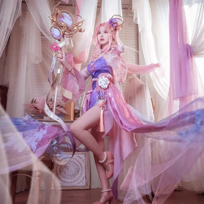 

Honor of Kings Cosplay Qixi Festival Weaving Love Wang Zhaojun Costume Royal Sister Cosplay Women's Anime Game