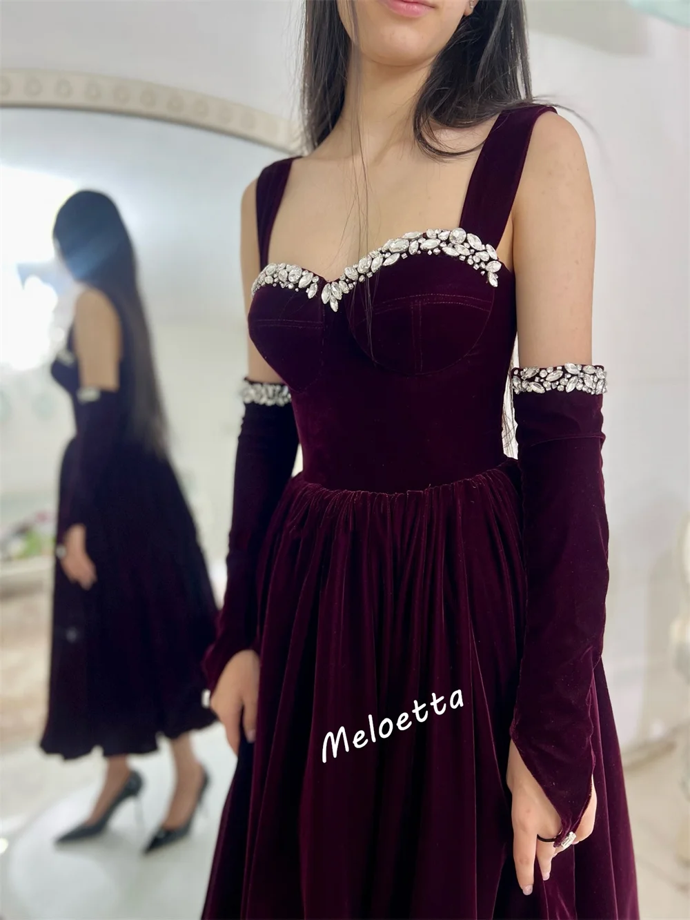 Maßgeschneidertes elegantes Damen-Grace-Kleid, A-Linie, Midi-Kleider, Vestidos De Fiesta, maßgeschneiderter Anlass, Abendparty, hohe Qualität